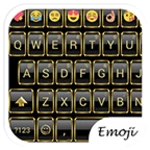 emoji keyboard frame gold android application logo